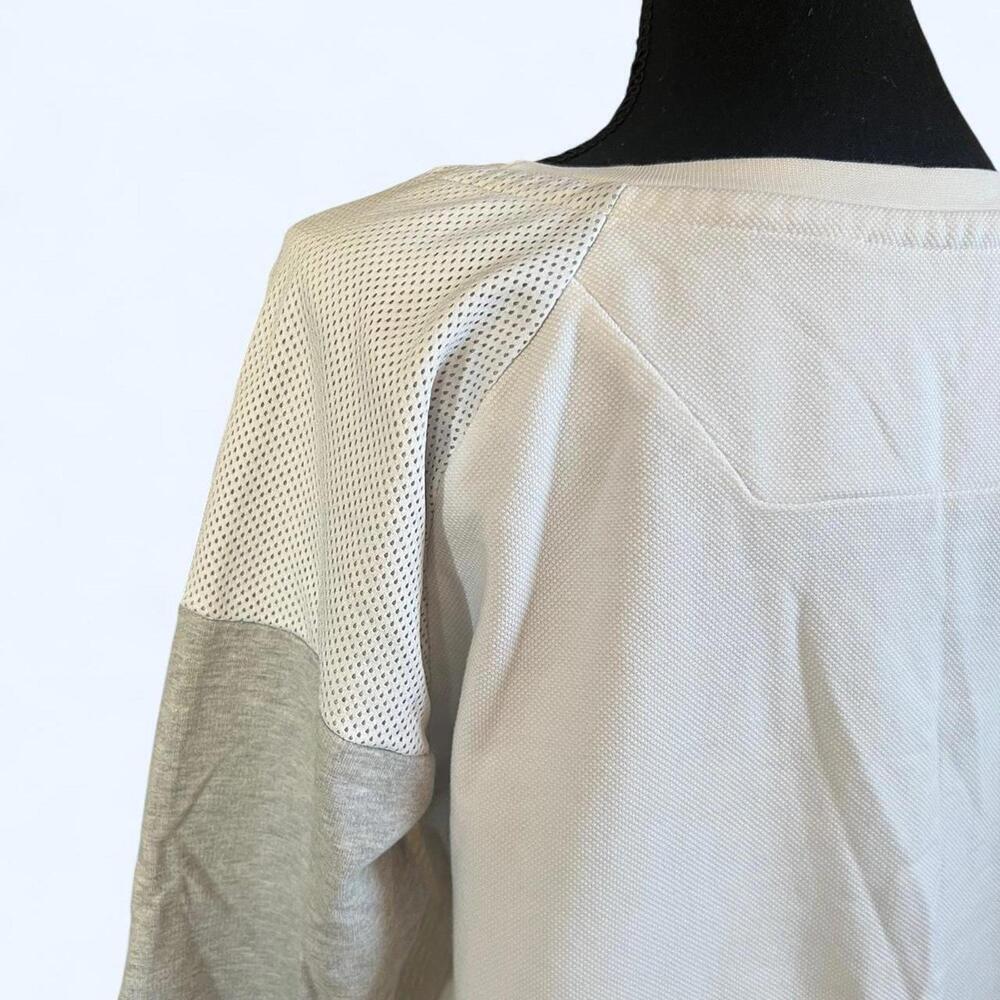 Puma White Mesh Shoulder Sweatshirt Size Small 🤍 - Picture 5 of 7